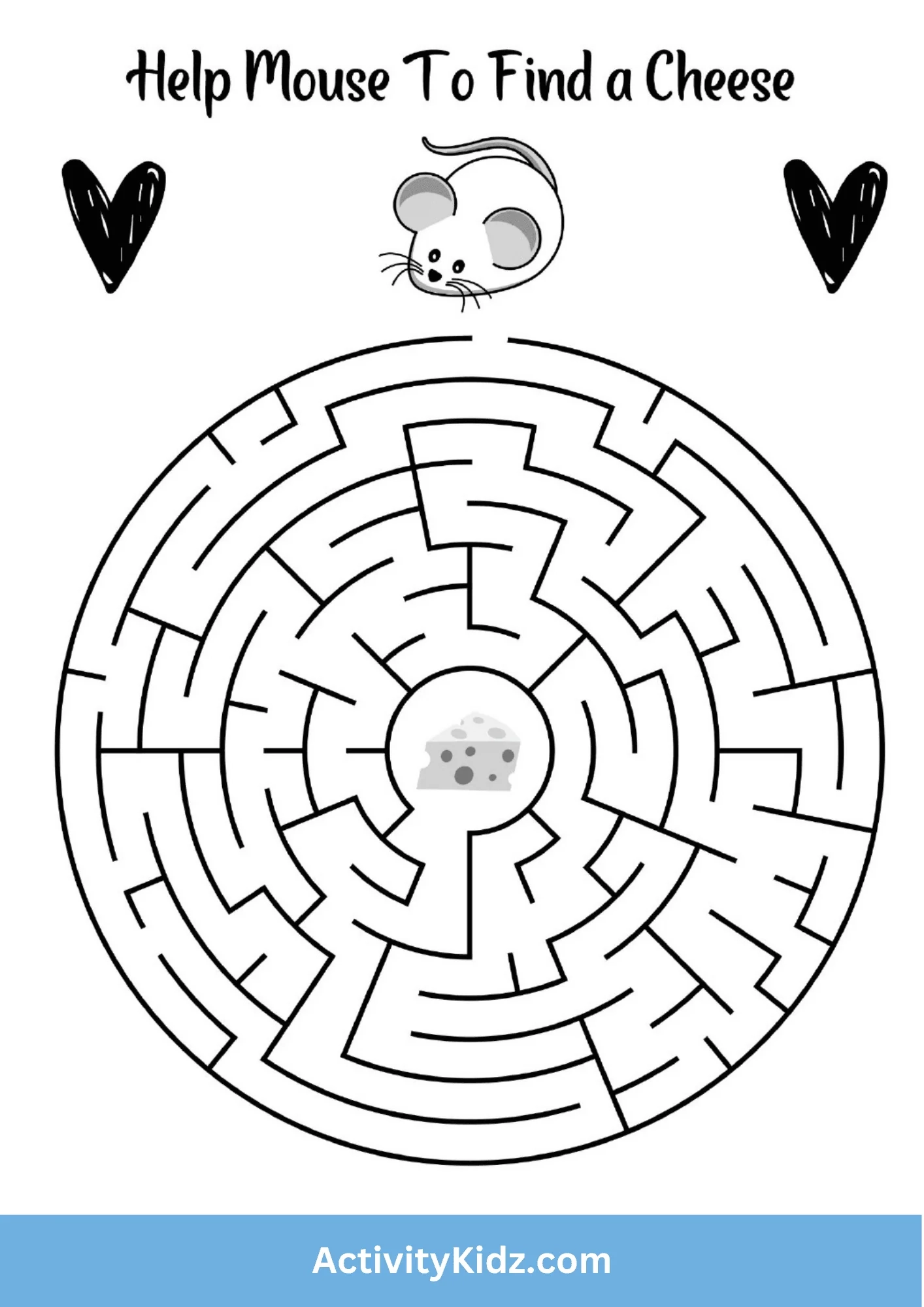 Free Printable Maze Game Worksheets