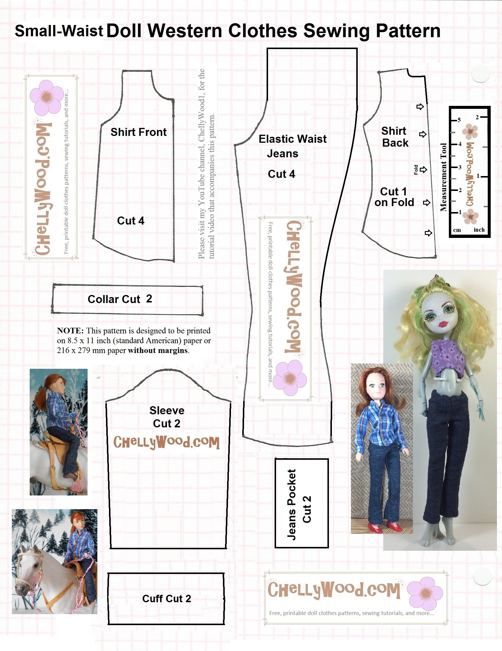 Monster High Doll Clothes Sewing Patterns Are FREE ChellyWood 