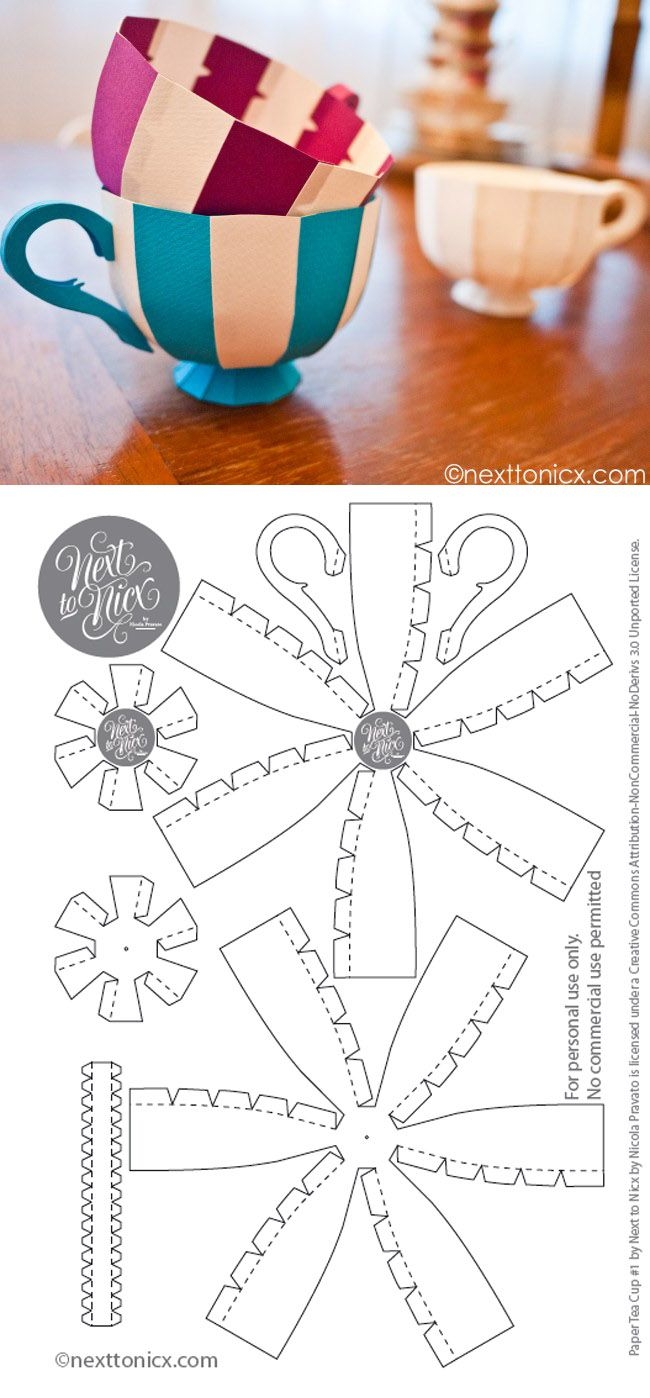 Free Printable Tea Cup Templates