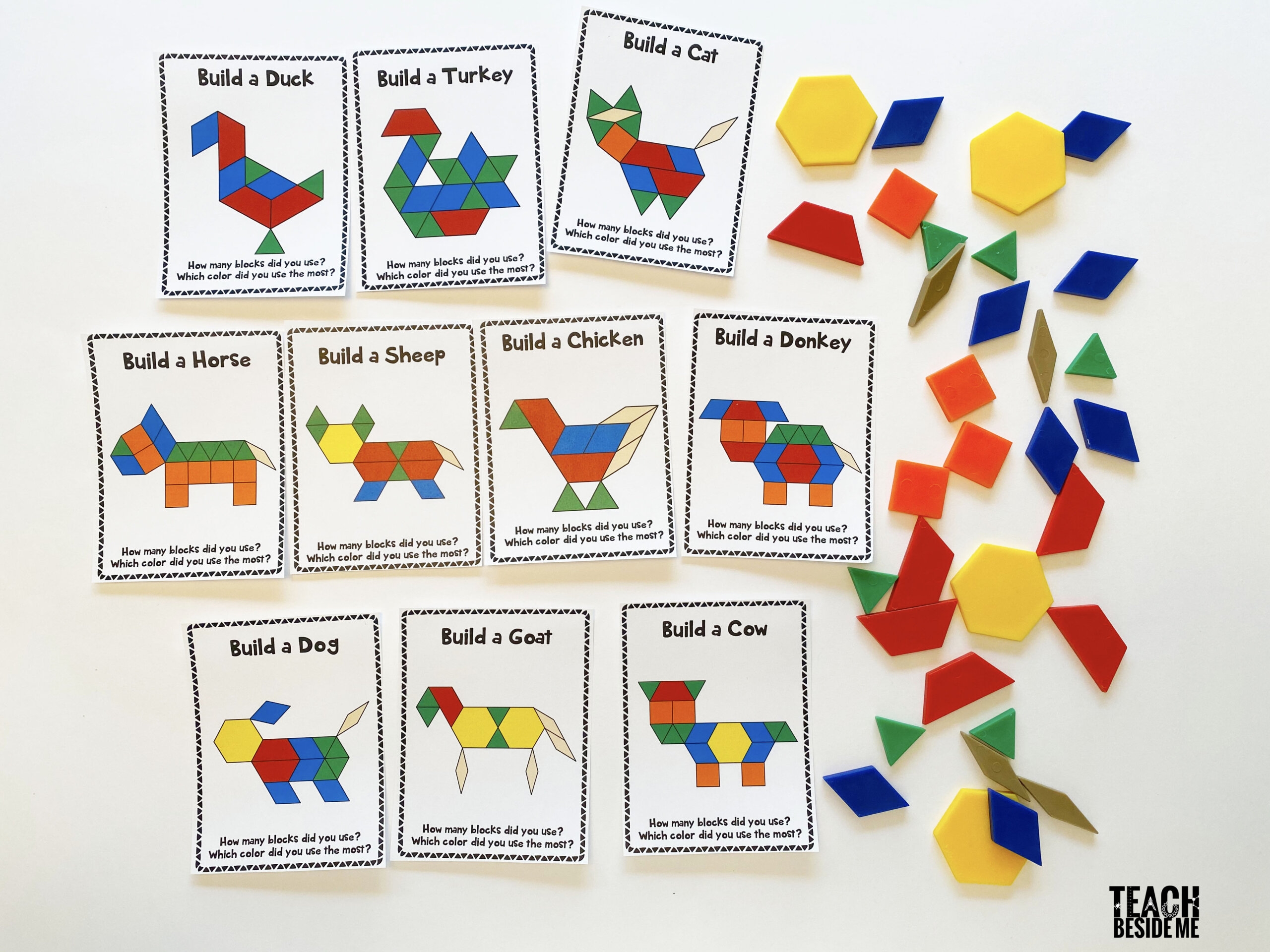 Pattern Block Puzzles Printable Free