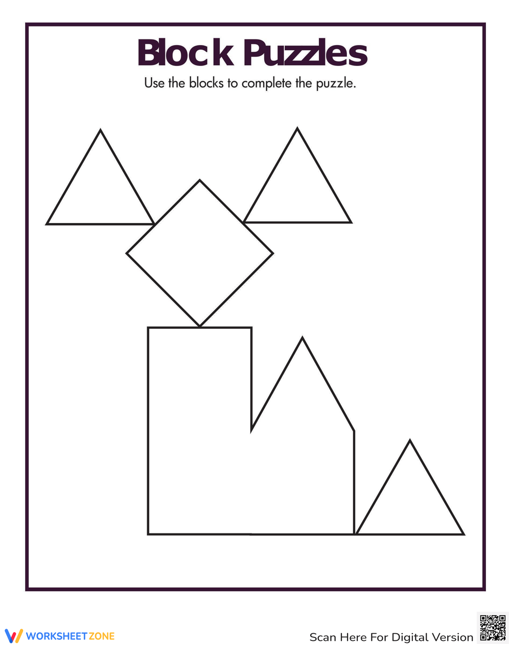 Free Printable Block Pattern Puzzles