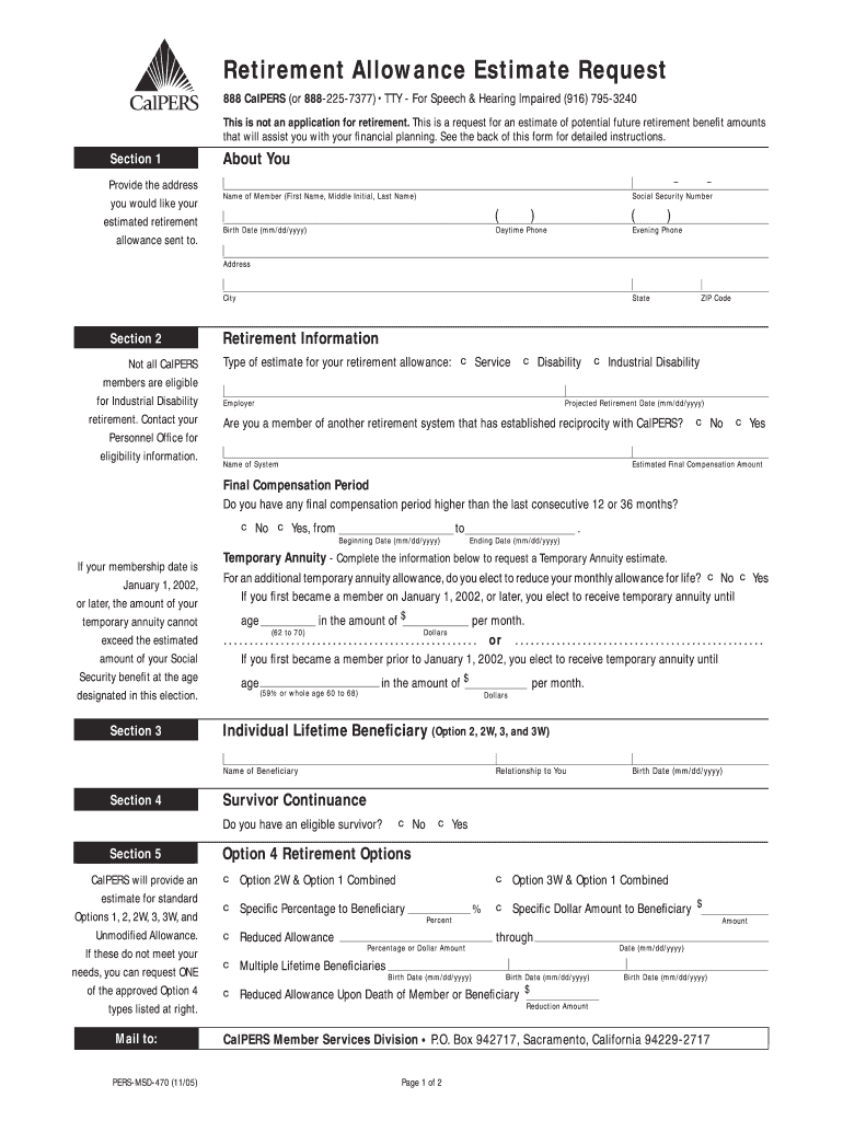 Pers Form 5