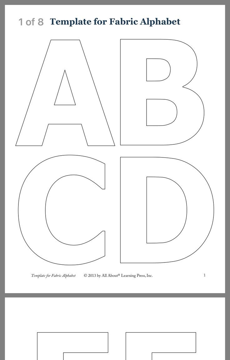 Letter A Template Printable