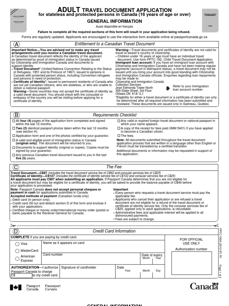 PPTC 190 PDF Passport Identity Document