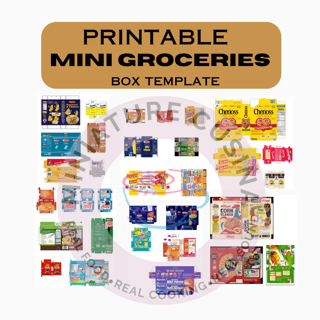 PRINTABLE 33 DESIGNS MINI FOOD BOX DIGITAL FILE 