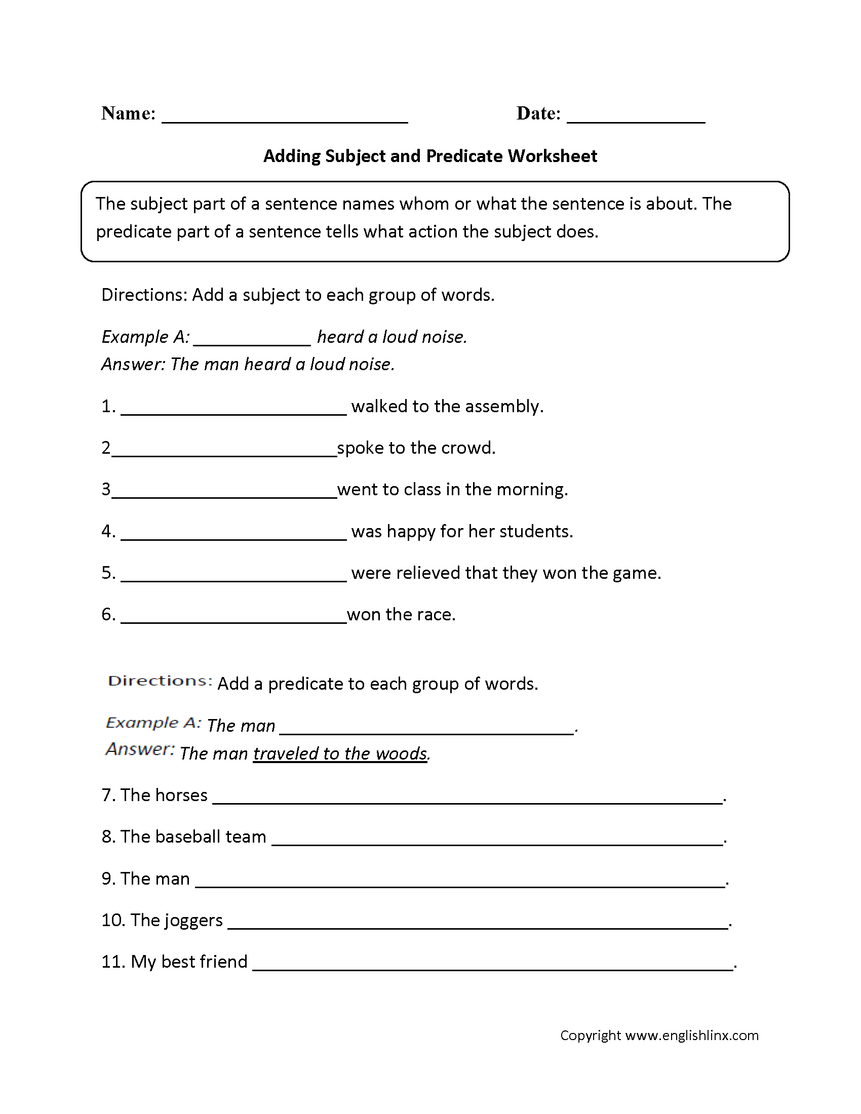 Printable 5th Grade Grammar Worksheets WorksheetsGO Worksheets 