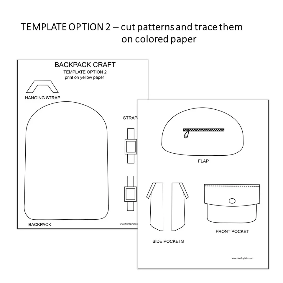 Printable Backpack Pattern Mountain Flyer UL Backpack Template 34 