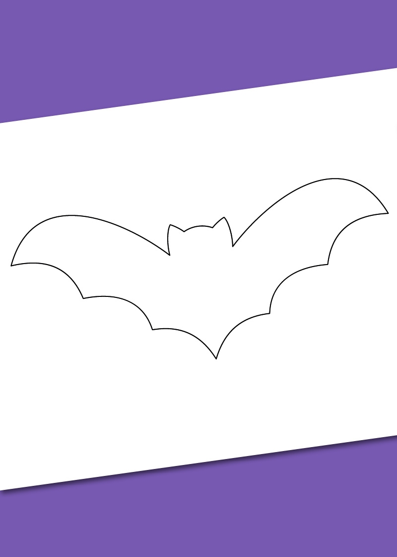 Large Bat Template Printable