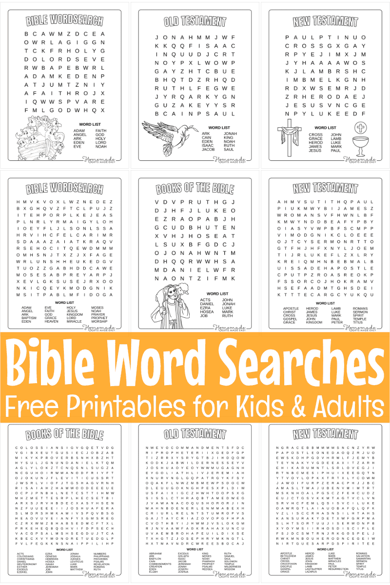 Printable Bible Puzzles Worksheets Library