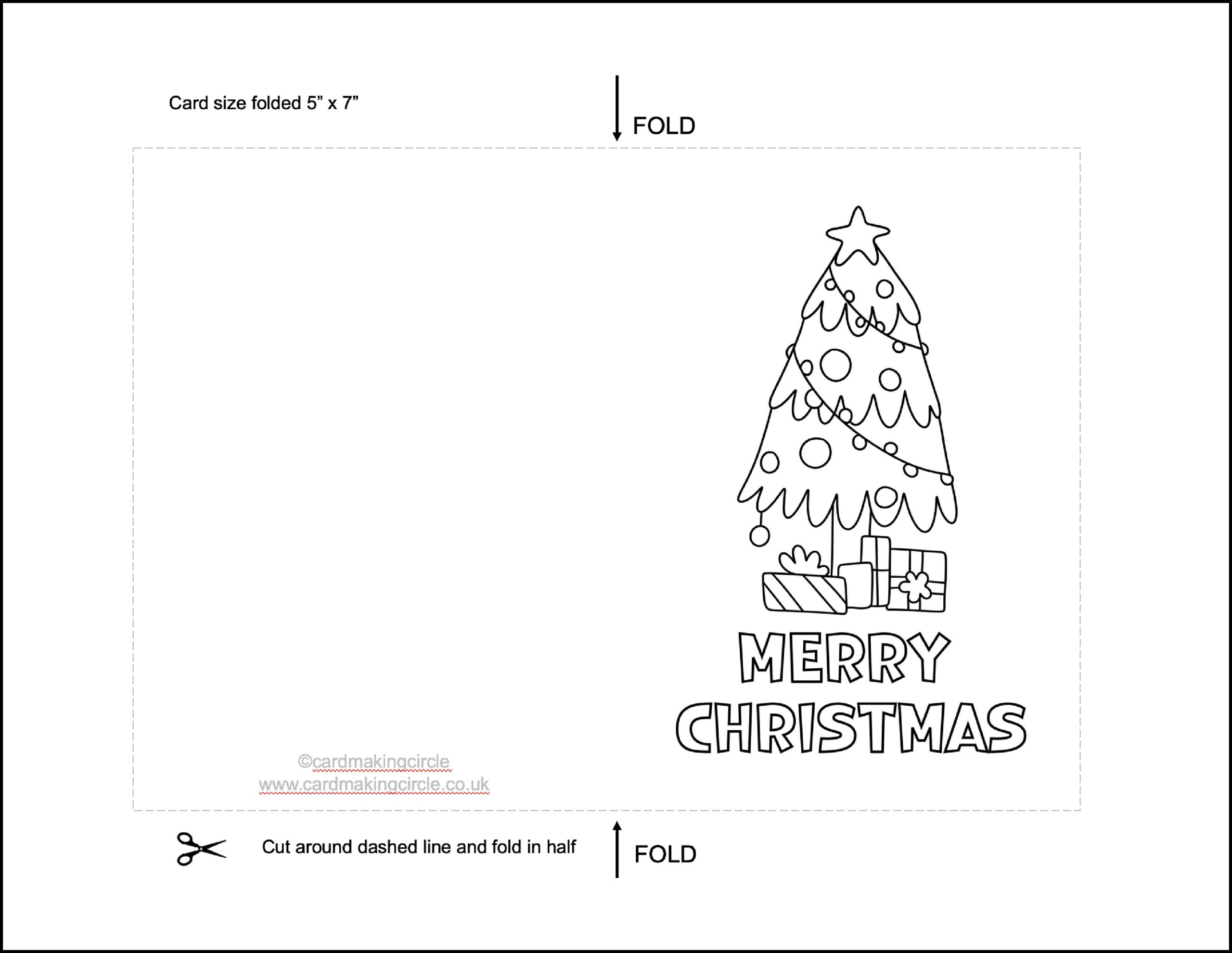 Holiday Card Template Printable
