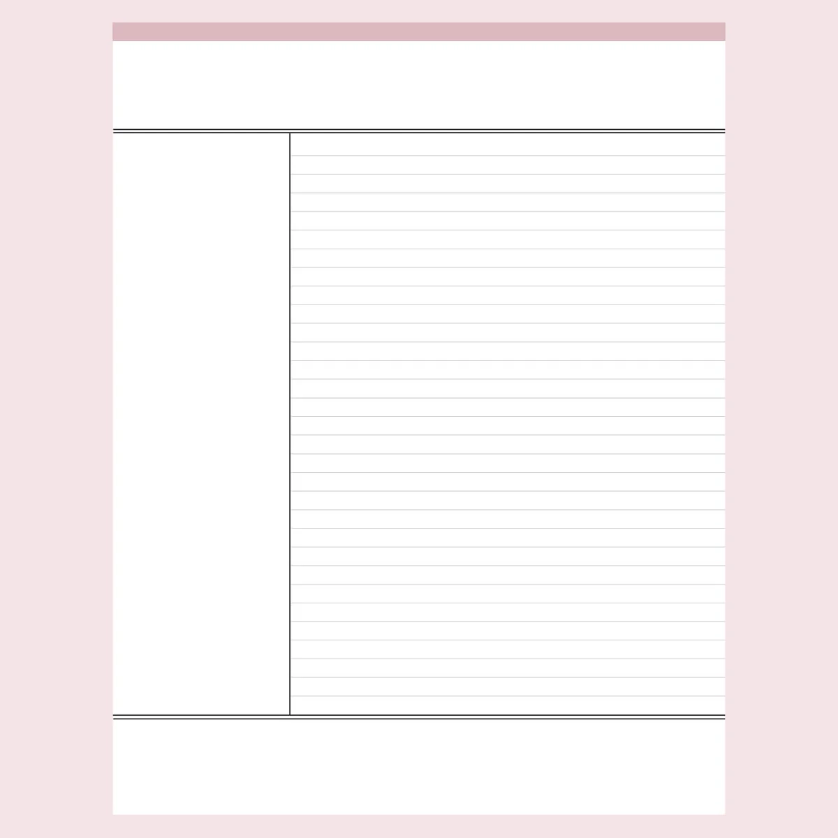 Printable Cornell Notes Template FREE PDF 20 Colors Included 