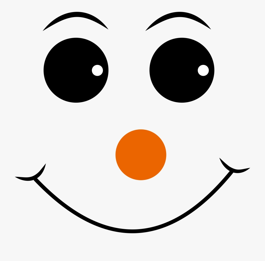 Printable Cute Snowman Face Printable Party Favors