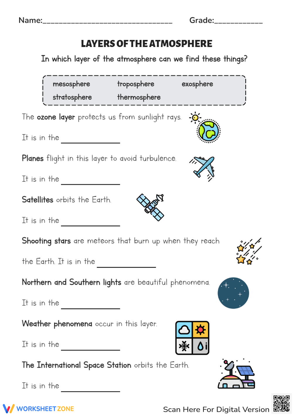 Free Printable Science Worksheets 6th Grade