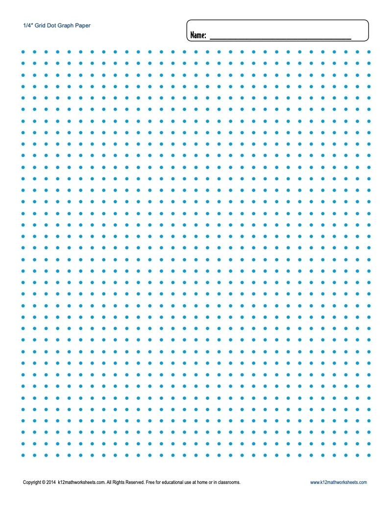 Printable 1/4 Grid Paper