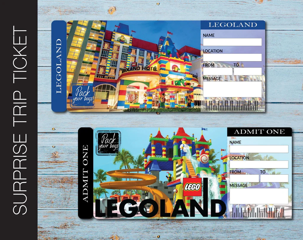 Printable Legoland Ticket Template Legoland Digital Photo Pass 