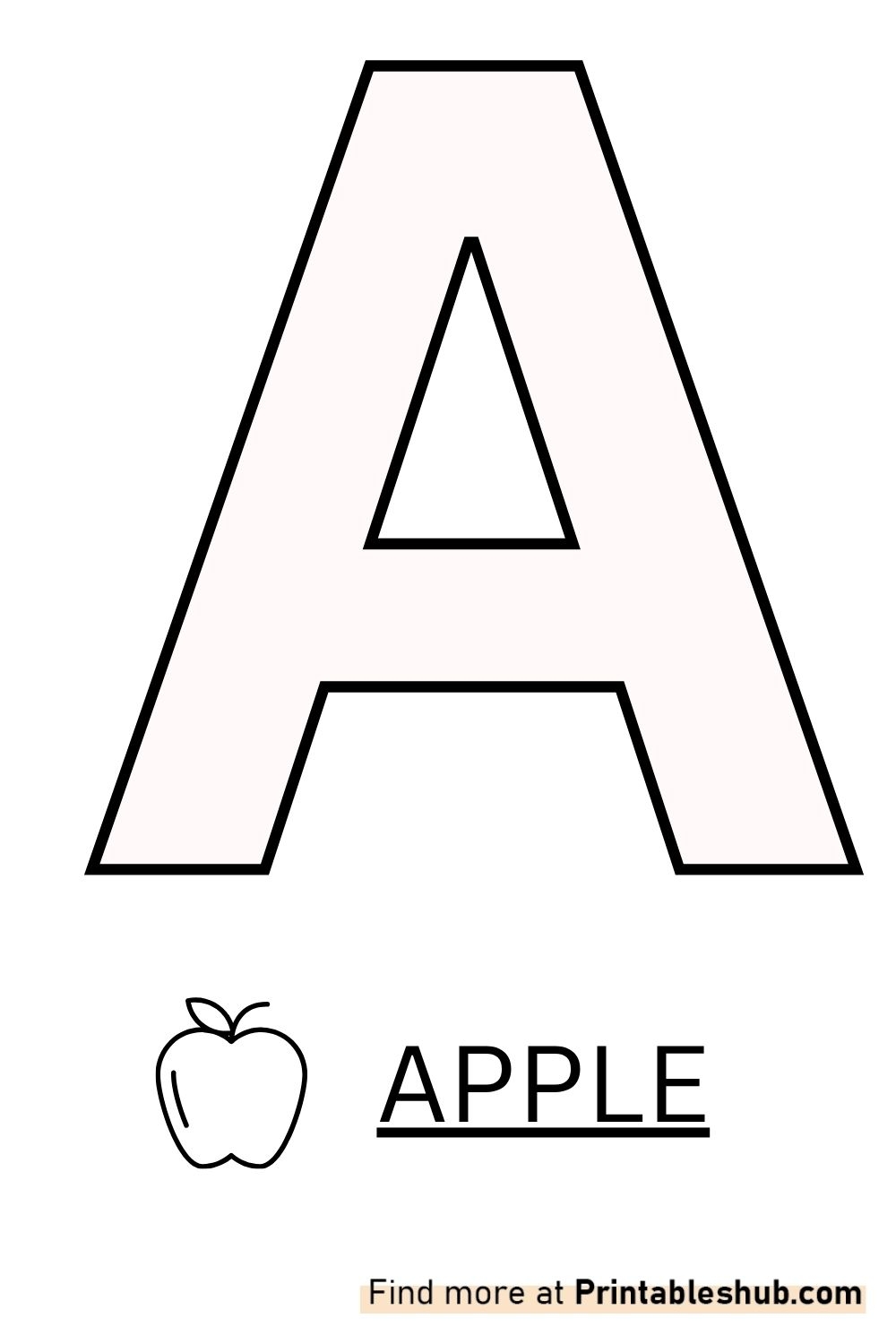 Printable Letter A Templates Both Uppercase amp Lowercase 