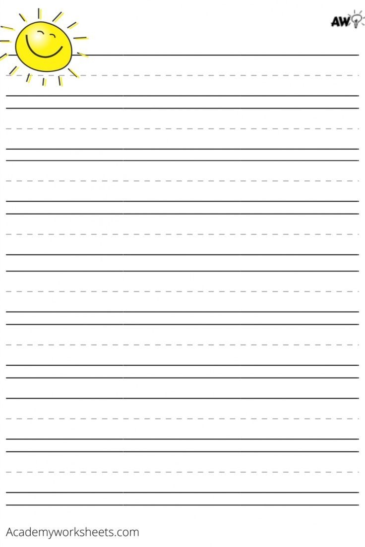First Grade Paper Printable