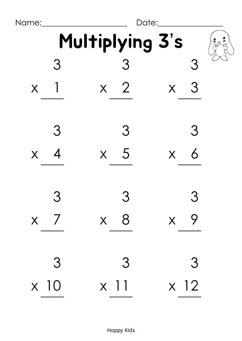 Math Worksheets Printable Multiplication