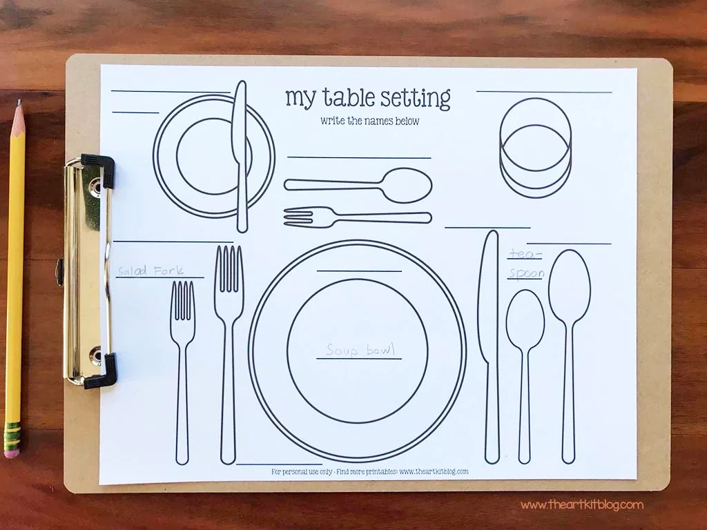 Printable Placemats Templates Printable Party Favors