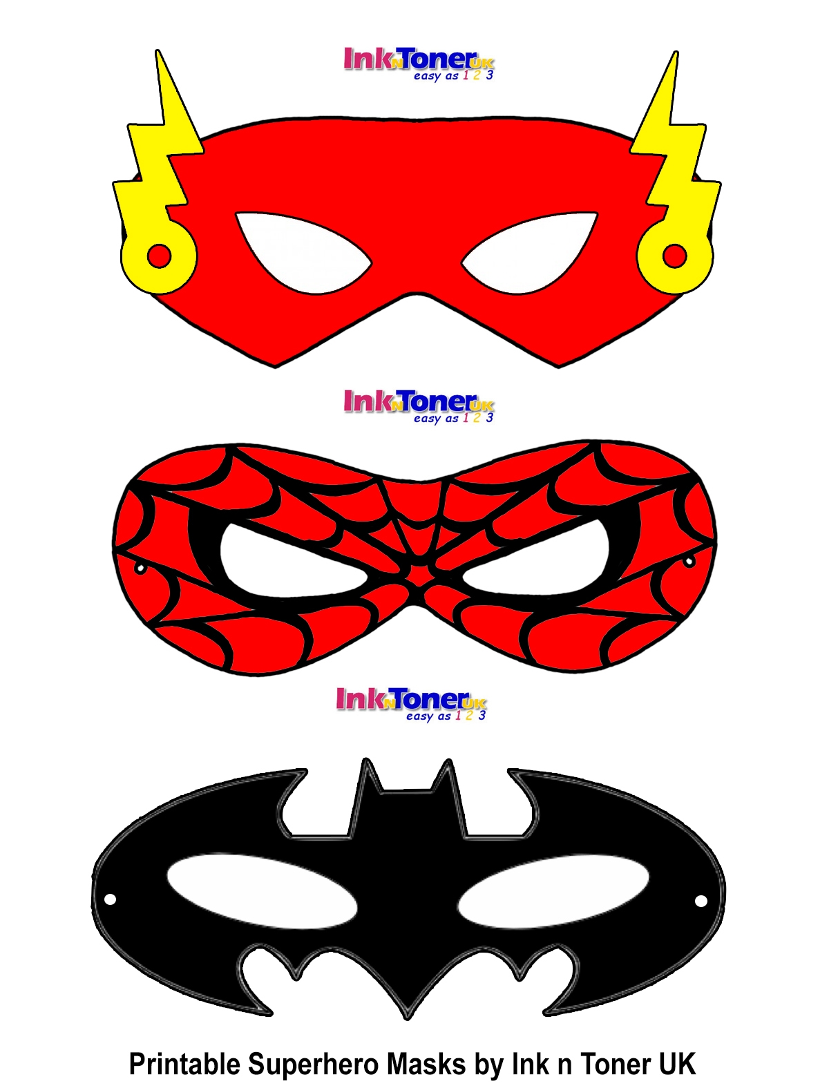 Superhero Mask Template Printables