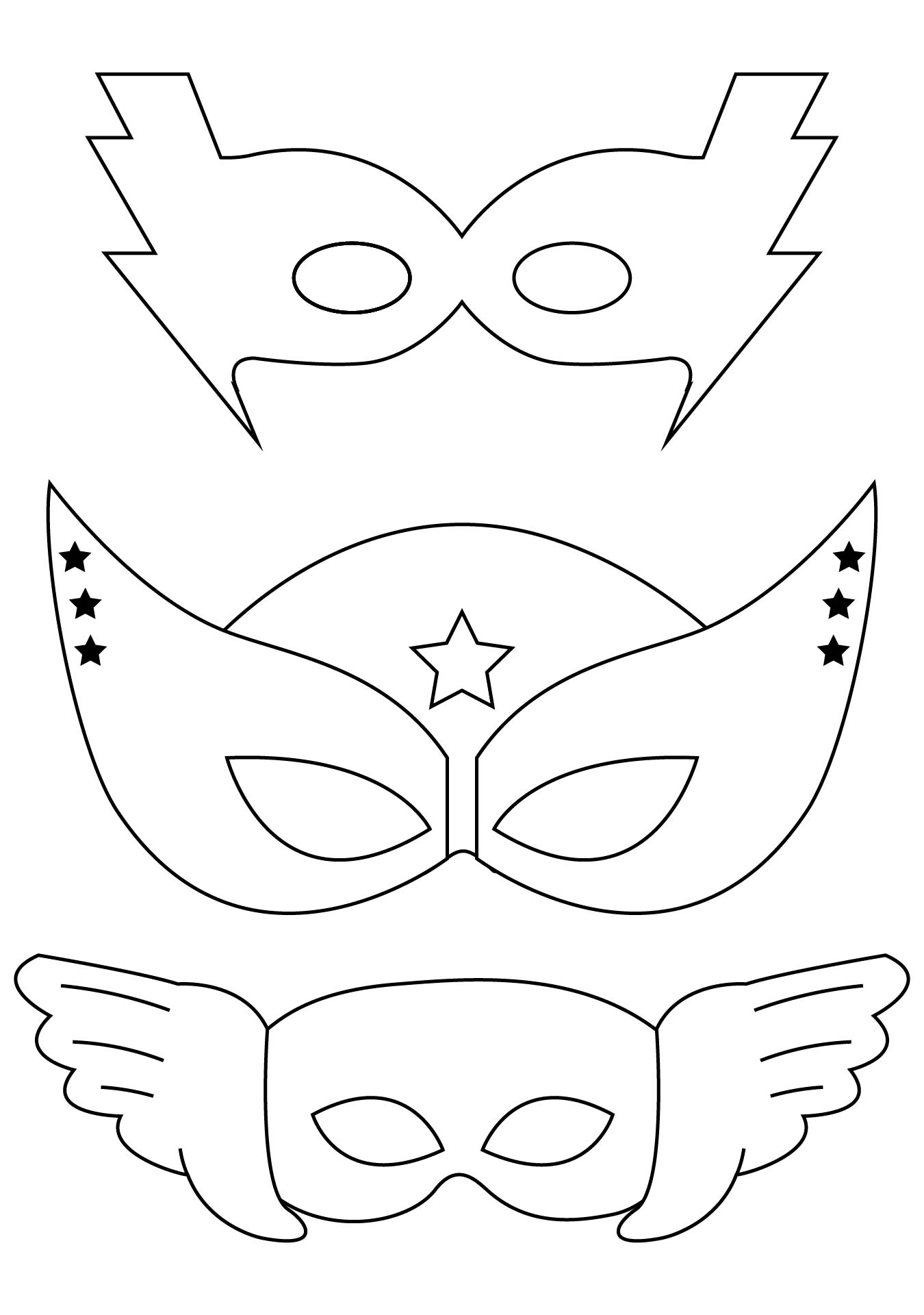 Printable Superhero Masks