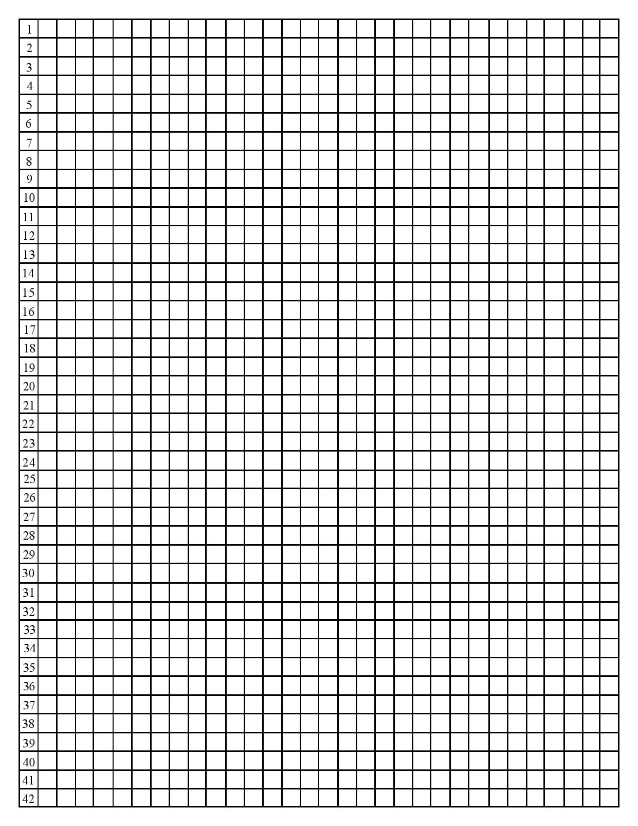 Printable Quarter Inch Graph Paper