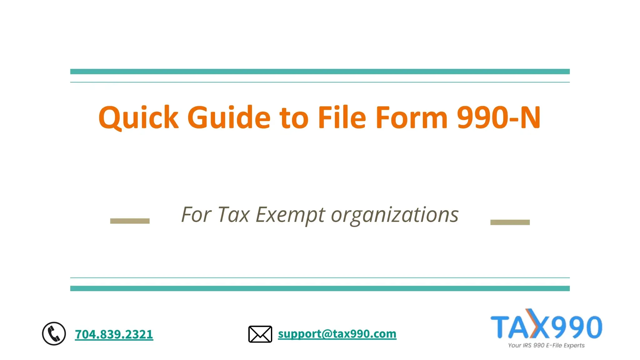 How To Complete Form 990-N
