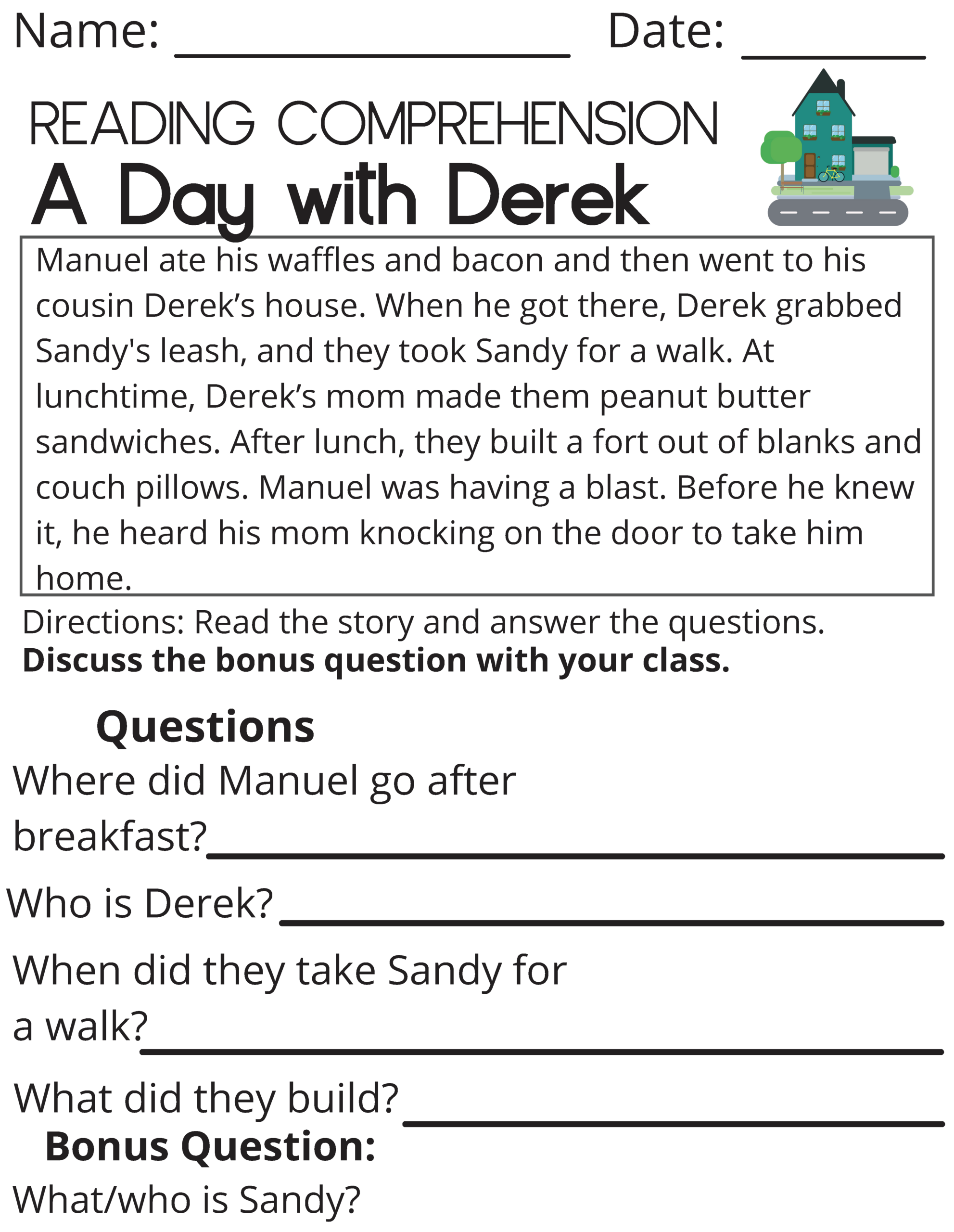 Free Printable Reading Comprehension Worksheets For 3rd Graders