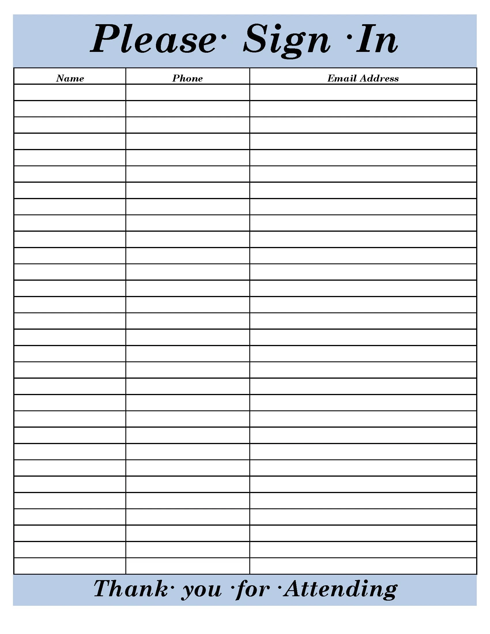 Realtor Open House Sign in Sheet Template printable PDF Etsy UK