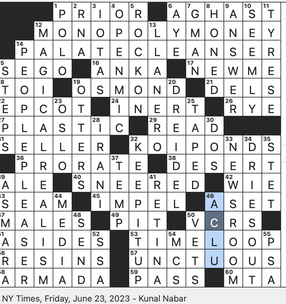 Rex Parker Does The NYT Crossword Puzzle Genre For Gabriel Garc a 