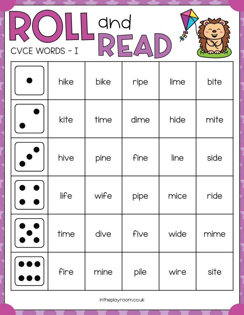 Cvce Words List Printable
