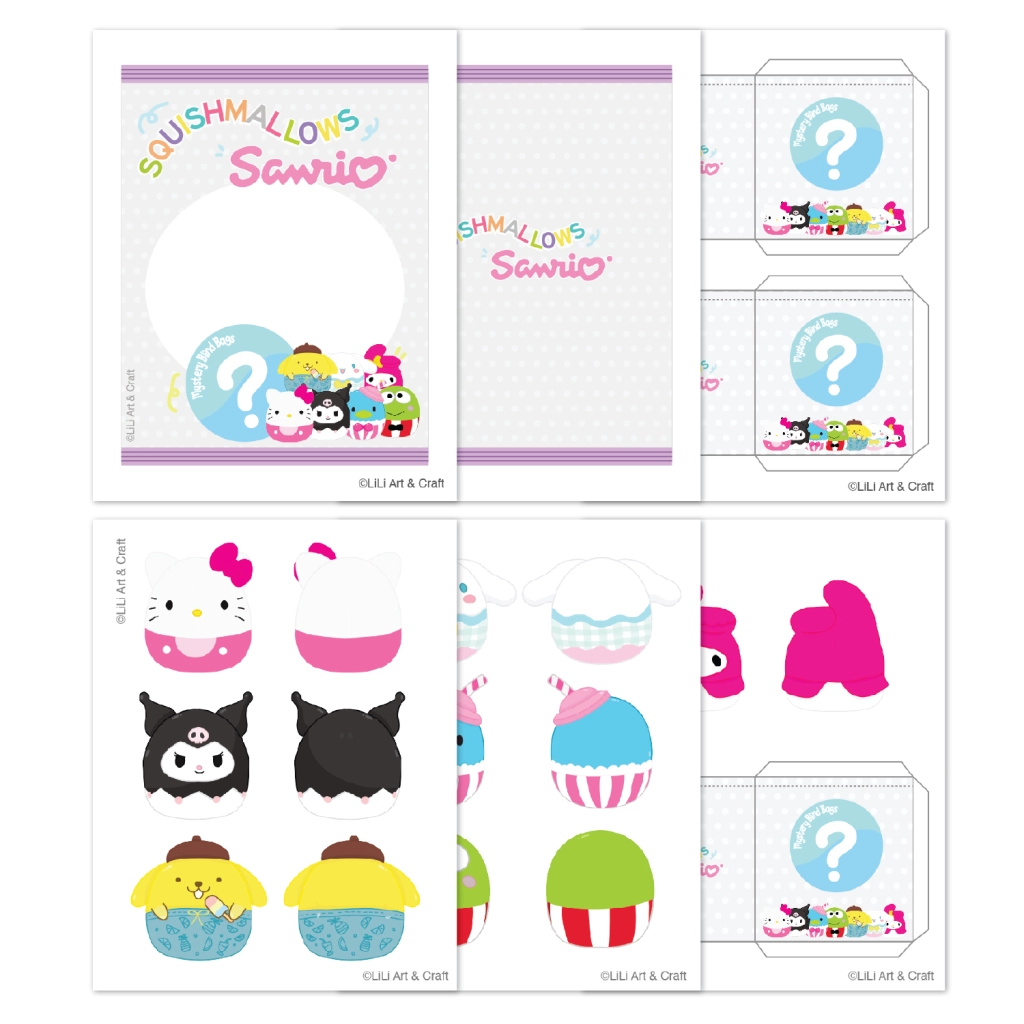 Sanrio Squishmallows Mystery Blind Bags LiLi Art Craft