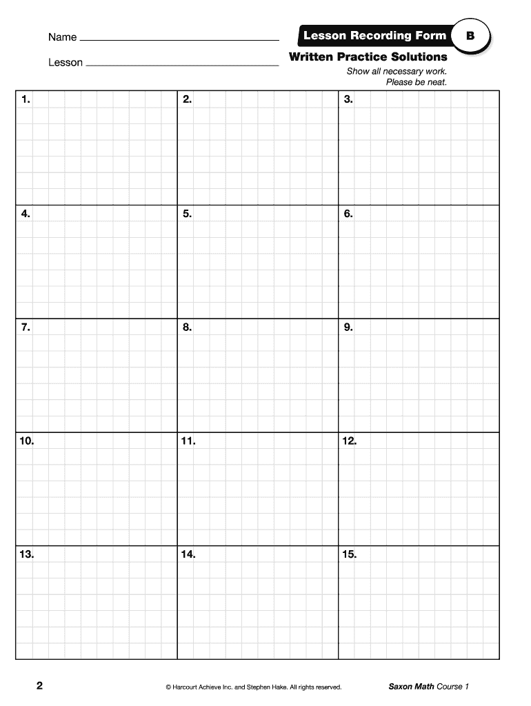 Saxon Math Worksheets Pdf Fill Out amp Sign Online DocHub