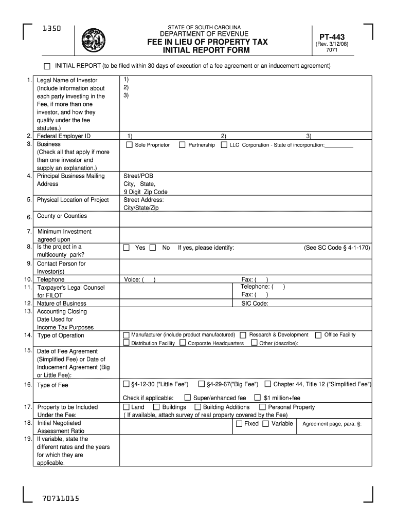 South Carolina Income Tax Forms