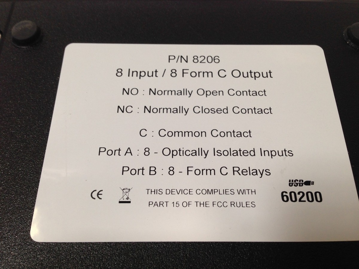Sealevel 8206 8 Input 8 Form C Output EBay