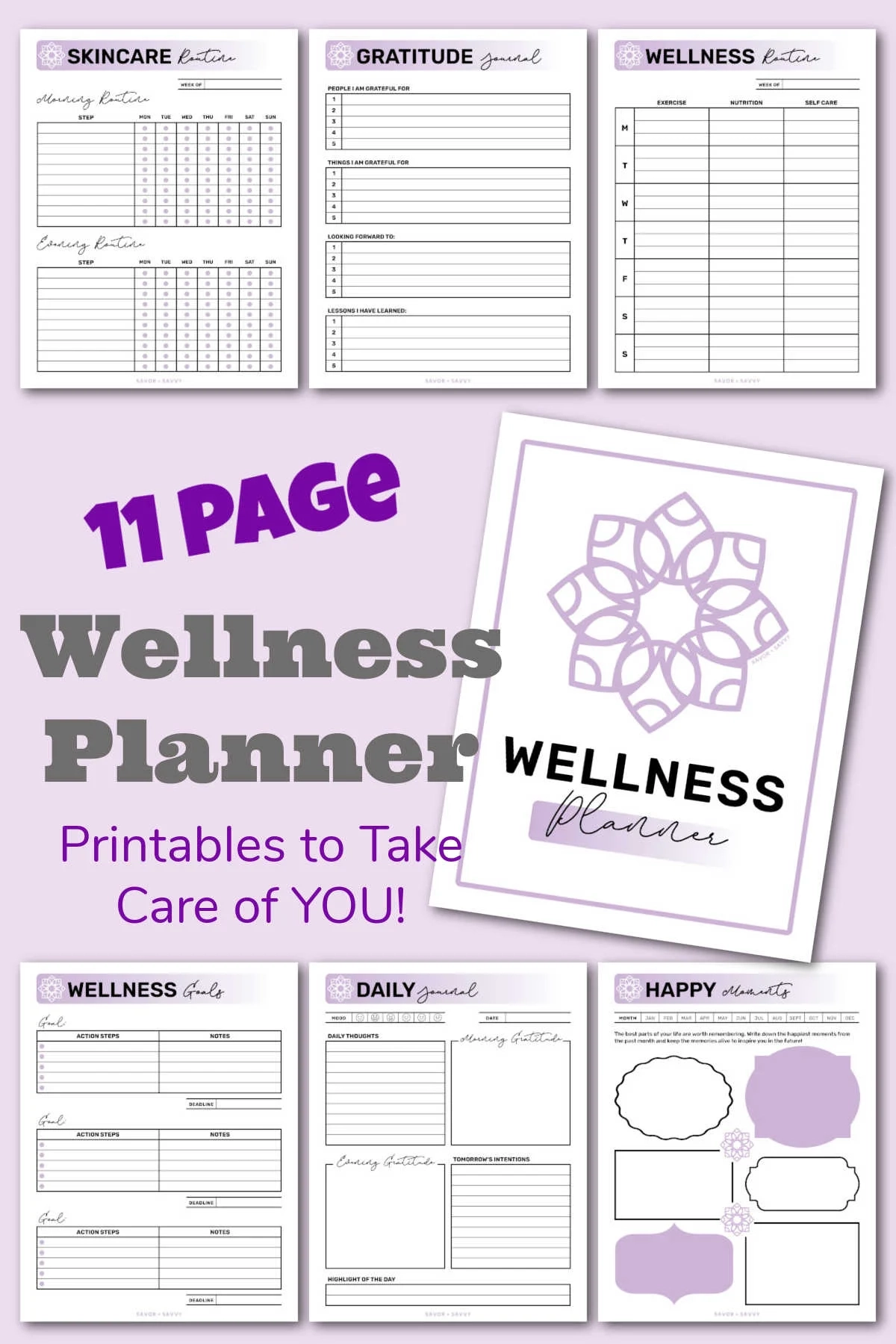 Free Printable Wellness Worksheets