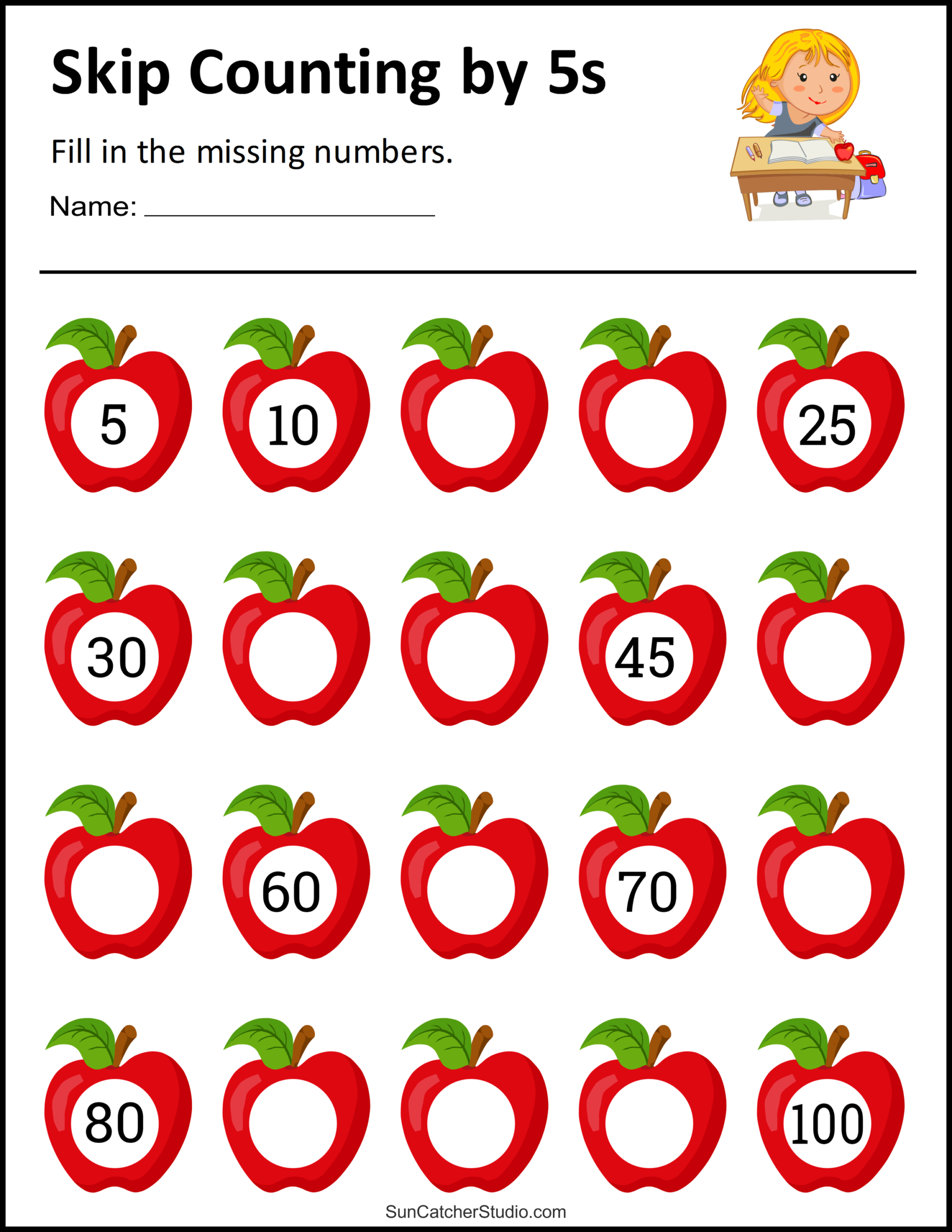 Skip Counting Worksheets And Charts Free Printables Lettering 
