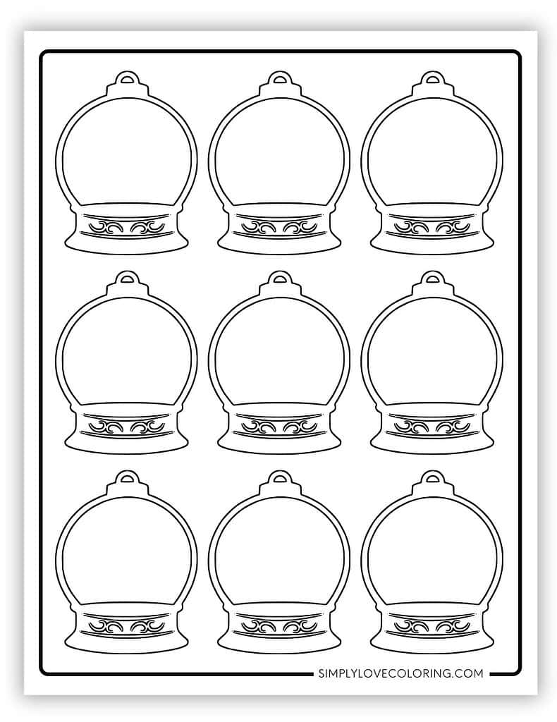 Free Printable Snow Globe Template