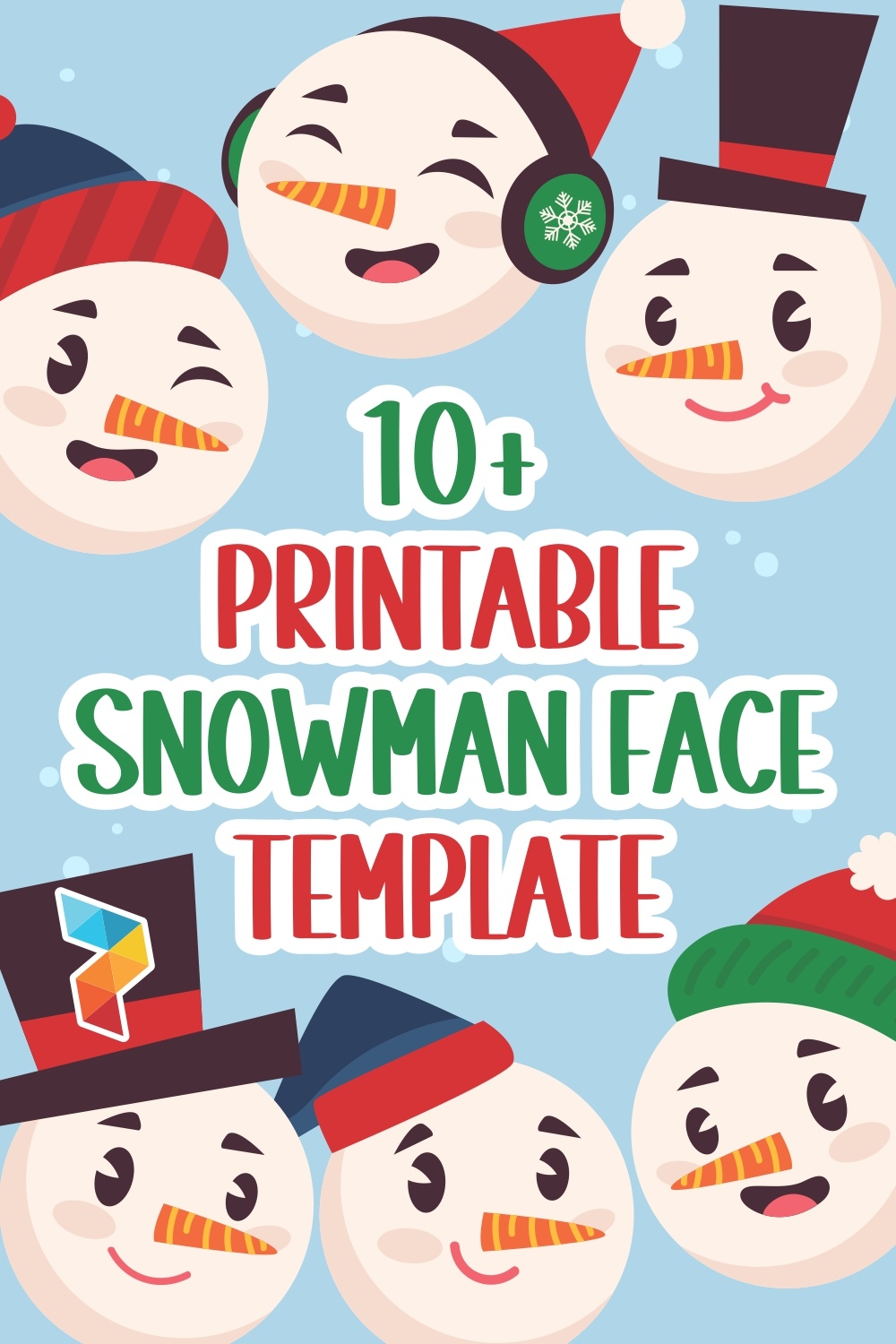 Free Printable Printable Snowman Face Template