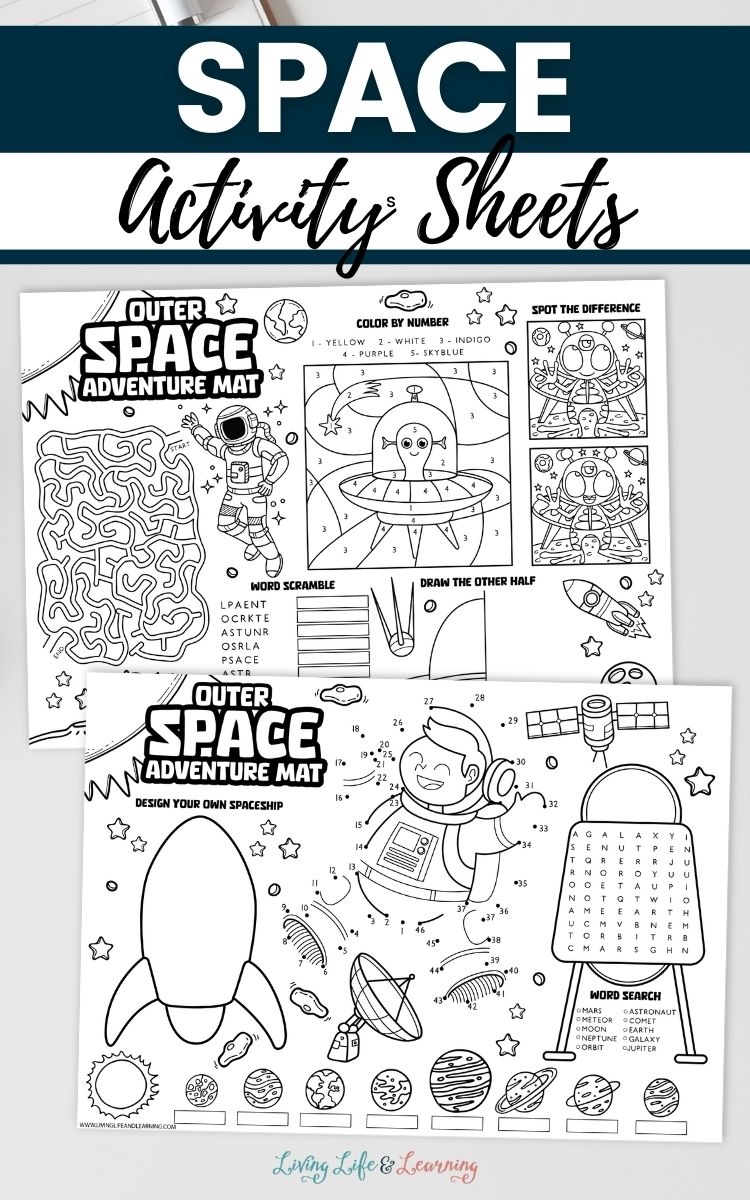 Space Activity Sheets Fun And Educational Printables