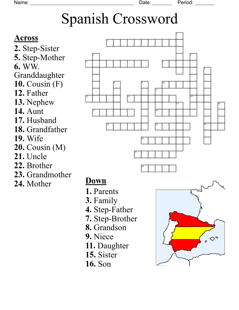 Free Crossword Puzzles In Spanish