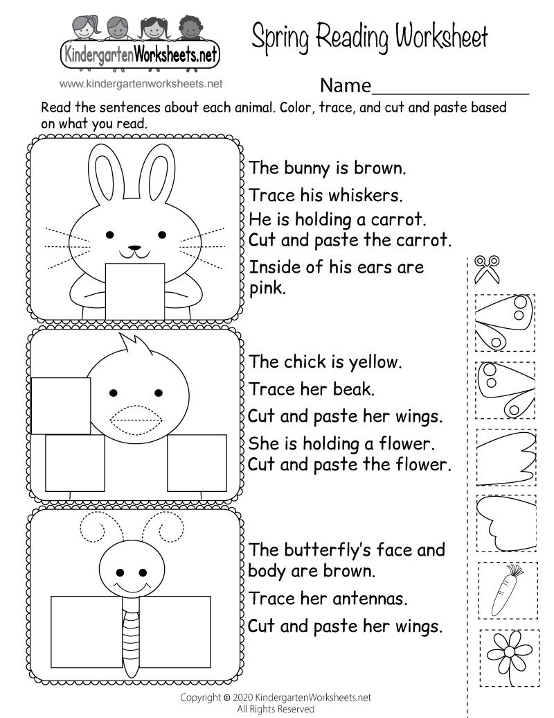 Spring Reading Worksheet Free Printable Digital amp PDF