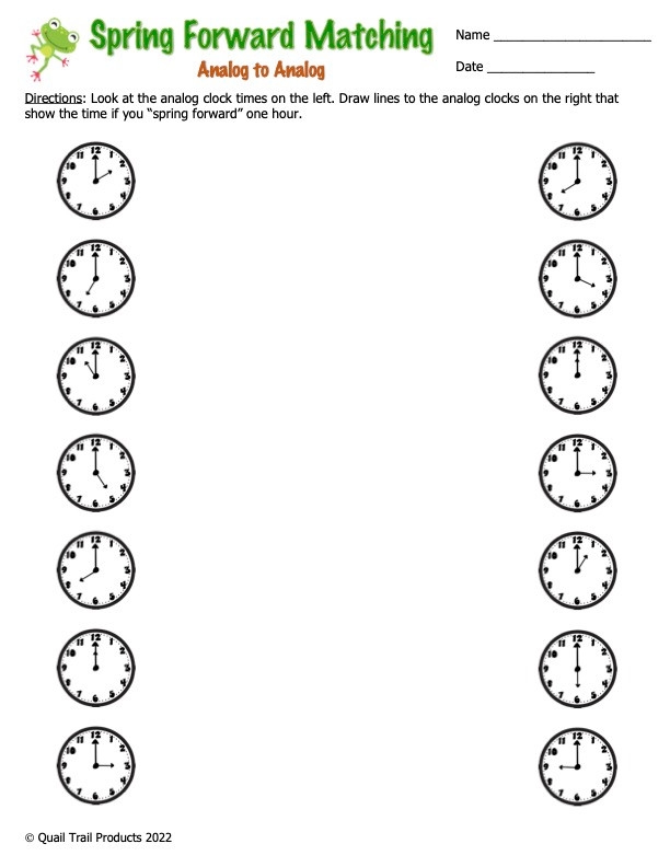 Telling Time And Elapsed Time To The Hour Worksheets