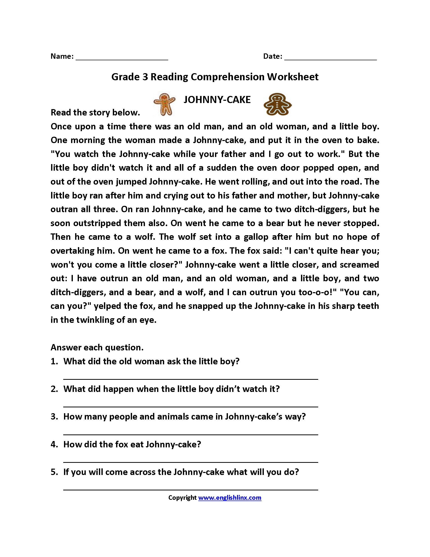 Third Grade Reading Worksheets Improve Fluency amp Vocabulary