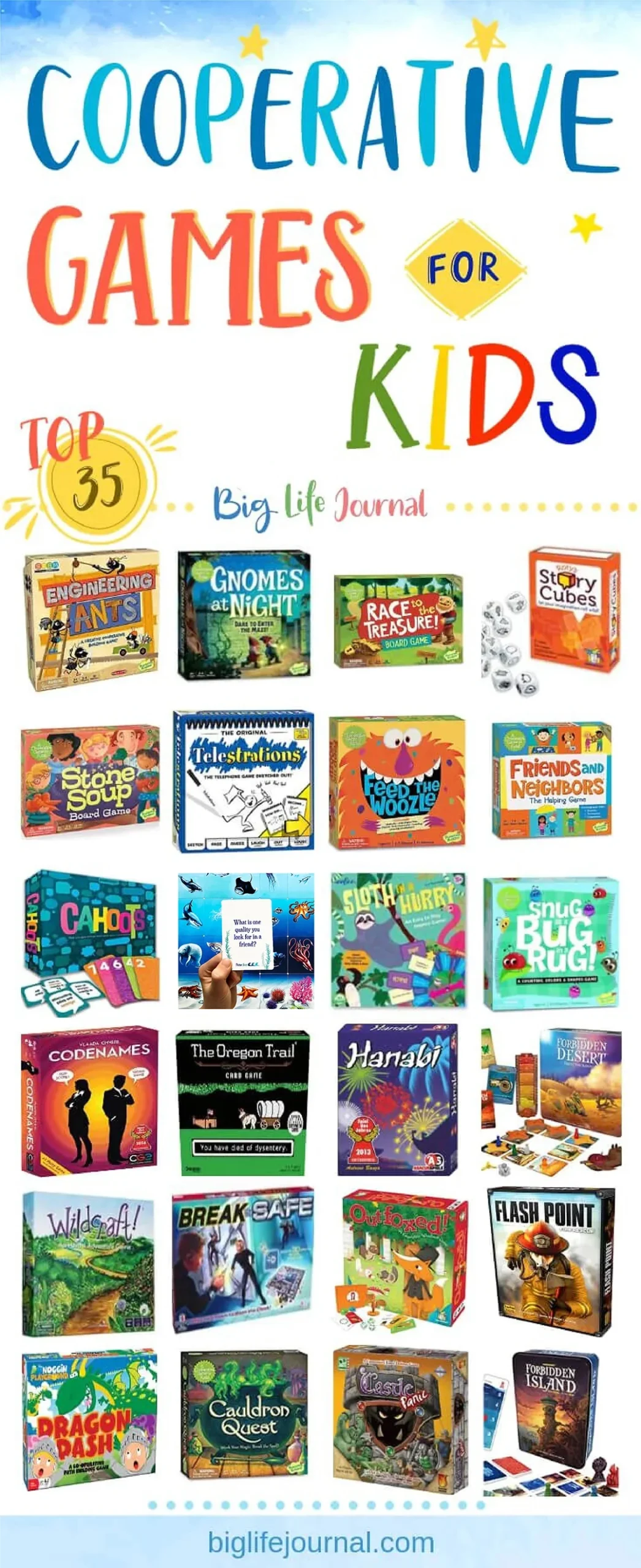 Top 35 Cooperative Games For Kids Big Life Journal