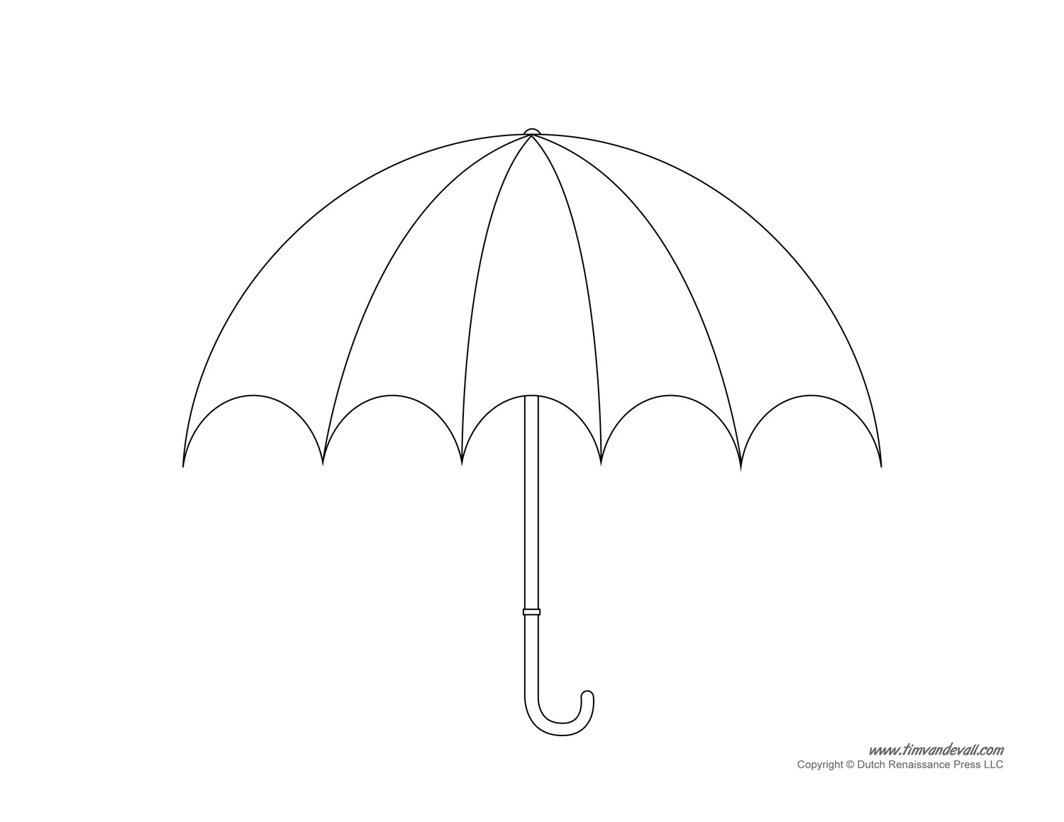 Umbrella Template Free Printable