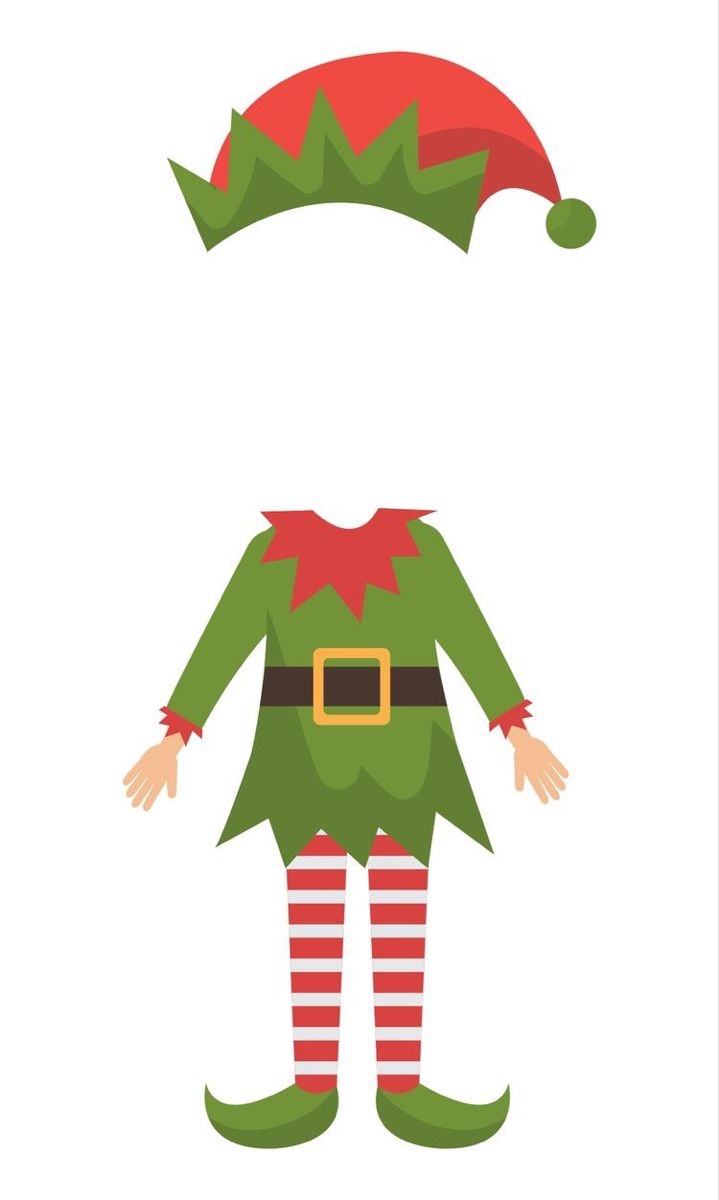 Printable Elf Face Template
