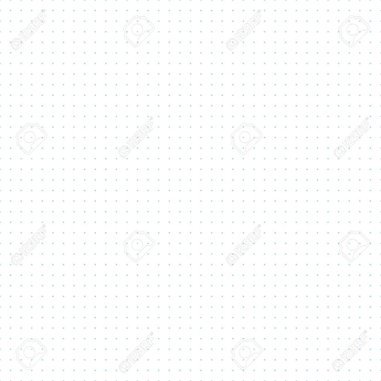Vector Blue Dotted Grid Graph Paper Seamless Pattern Printable 