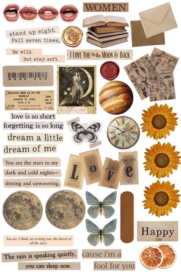 Vintage Paper Printable Stickers Scrapbook Printing