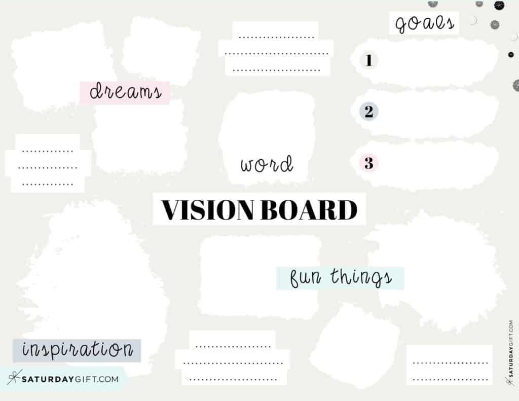Printable Vision Board Template Free